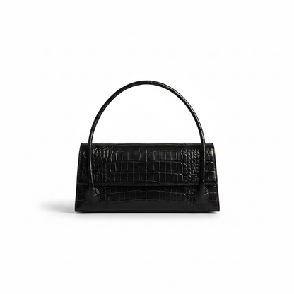 Black Croc Bag Product Shot