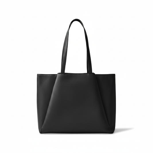 Centered Black Tote Bag