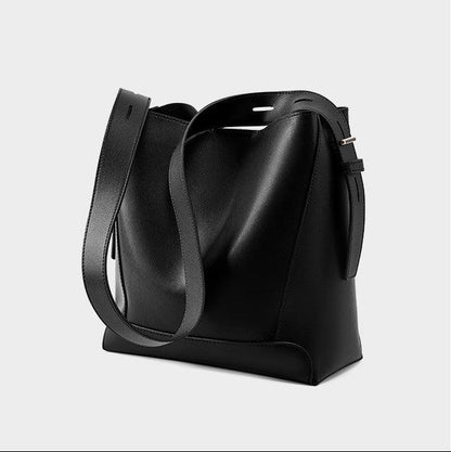 Marlow Genuine Leather Bucket Bag