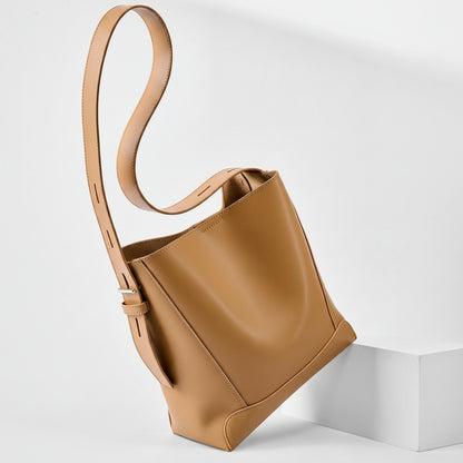 Marlow Genuine Leather Bucket Bag