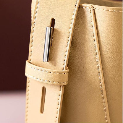 Marlow Genuine Leather Bucket Bag