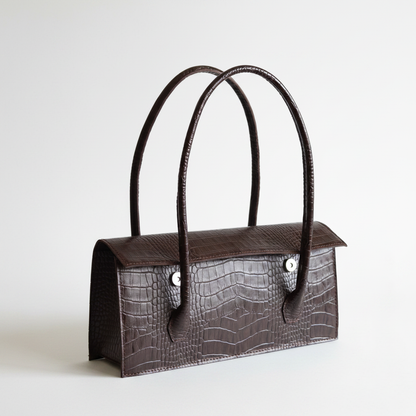 Sienna Croc Bag Angle 2 – White Background
