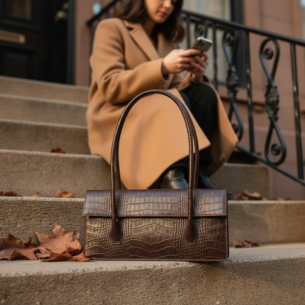 Bag on Stairs – Hero Shot