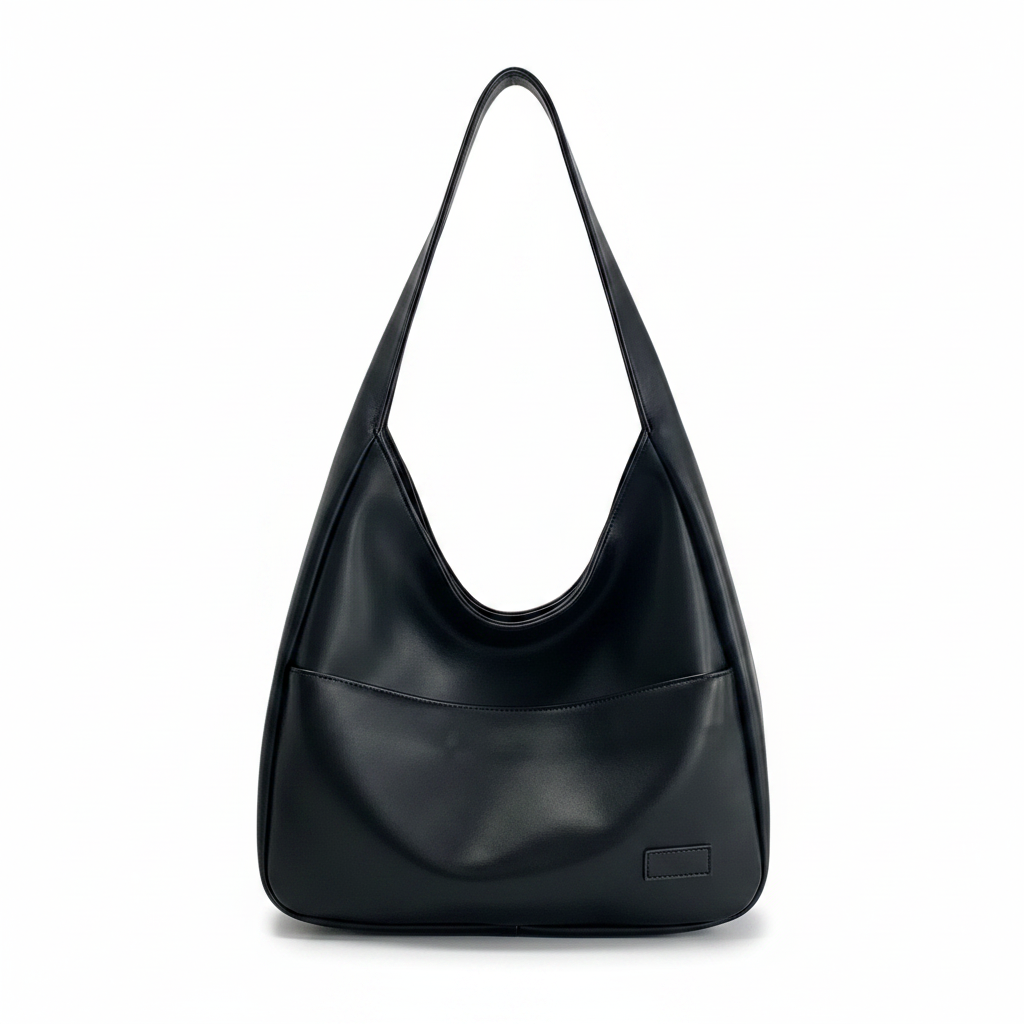 Black Hobo Bag Product Shot